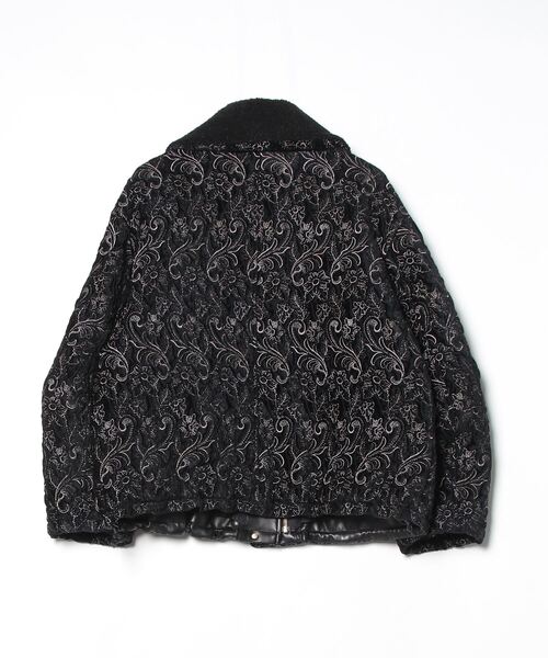 「MURRAL」 23AW Ice flower embroidery ブルゾン FREE ブラック レディース_画像2