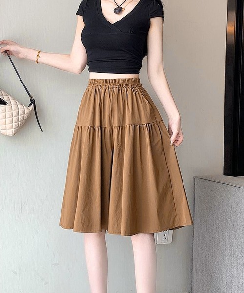 BLANC FICELLE スカート 切替 キュロットスカート : ZOZOTOWN Yahoo!店