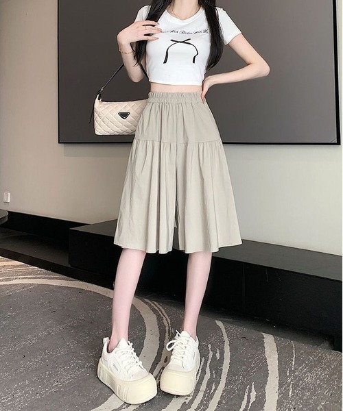 BLANC FICELLE スカート 切替 キュロットスカート : ZOZOTOWN Yahoo!店