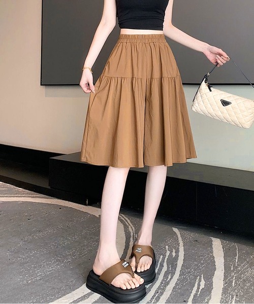 Y's キュロットスカート BLANC FICELLE スカート 切替 キュロットスカート : ZOZOTOWN Yahoo!店