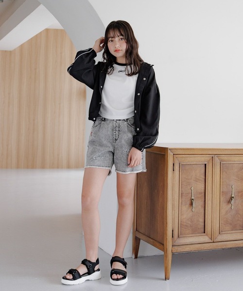 GLOBAL WORK（グローバルワーク） tシャツ ヘビロッTEEチビ半袖/324968