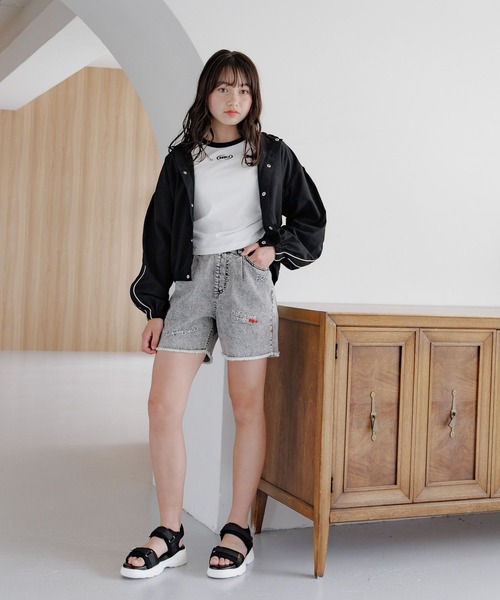 GLOBAL WORK（グローバルワーク） tシャツ ヘビロッTEEチビ半袖/324968