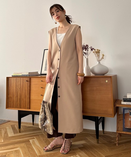 「DOUX ARCHIVES」 イージーパンツ FREE ブラウン レディース_画像6