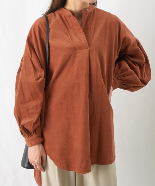 「LUCA/LADY LUCK LUCA」 長袖ブラウス FREE ネイビー レディース_画像2