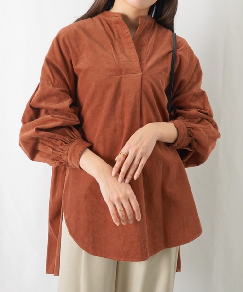 「LUCA/LADY LUCK LUCA」 長袖ブラウス FREE ネイビー レディース_画像3