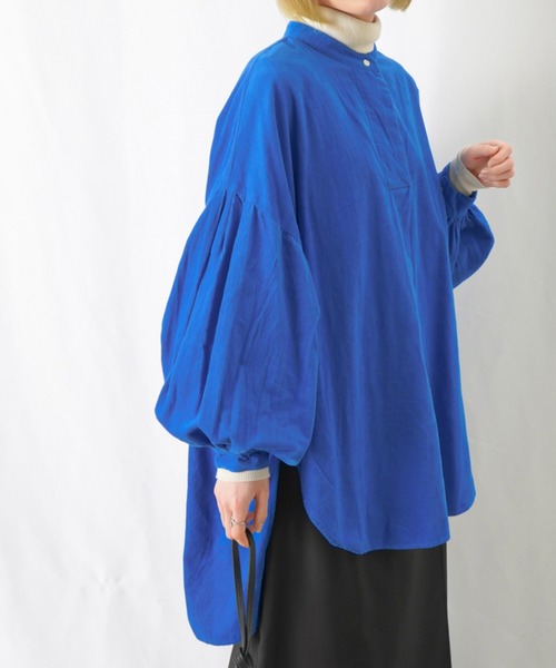 「LUCA/LADY LUCK LUCA」 長袖ブラウス FREE ネイビー レディース_画像8