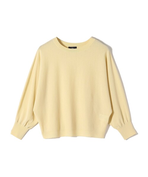 ニット セーター SHIPS Primary Navy Label:ICE FINE コットン ドルマン プルオーバー レディース