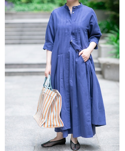 新品、タグ付！humanwoman，ヒューマンウーマン　シャツワンピース human woman（ヒューマンウーマン） シャツワンピース オリジナル