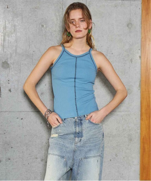 タンクトップ ノースリーブ Cup In American Sleeve Tank Top/カップインアメスリタンクトップ レディースの画像