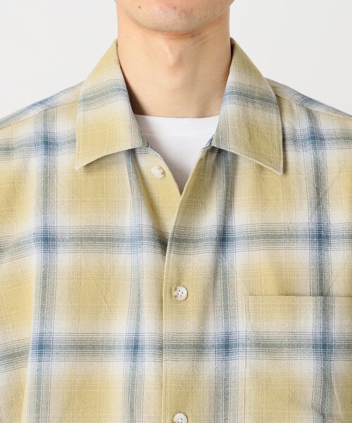 JOURNAL STANDARD relume シャツ T/C ガーゼ オンブレチェック