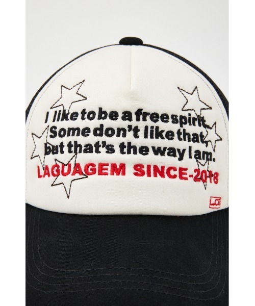 laguagem ラグアジェム　未使用　キャップ LAGUA GEM（ラグアジェム） キャップ 帽子 NUMBER STITCH キャップ