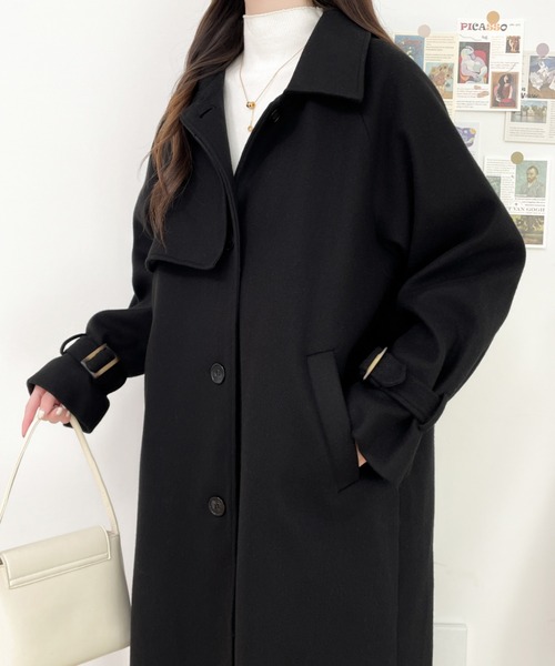 「ECLIN」 ステンカラーコート L ベージュ レディース_画像5