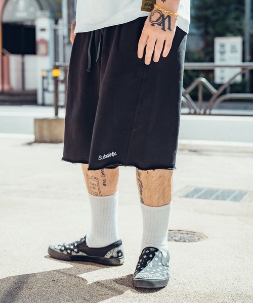 Subciety（サブサエティ） ハーフパンツ ワイドパンツ パンツ 短パン