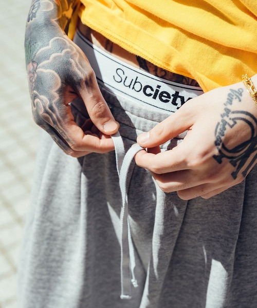 パンツ Suyasuya Pla24awcol3-2_Dirty beige | x SYU.Man illustrator pants