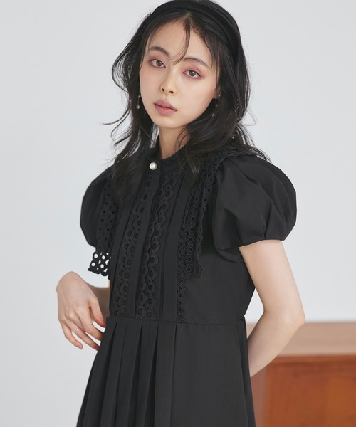 RUIRUE BOUTIQUE シャツワンピース 洗える ｜ スタンドカラー
