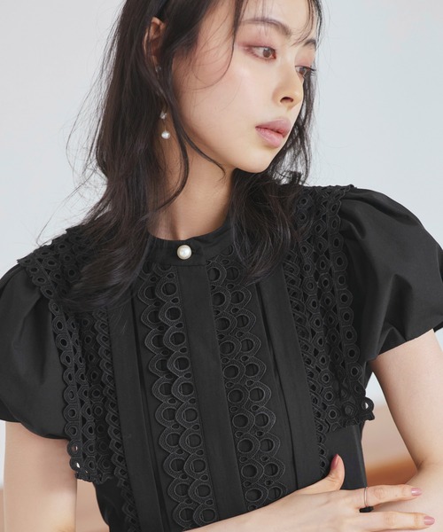 RUIRUE BOUTIQUE シャツワンピース 洗える ｜ スタンドカラー