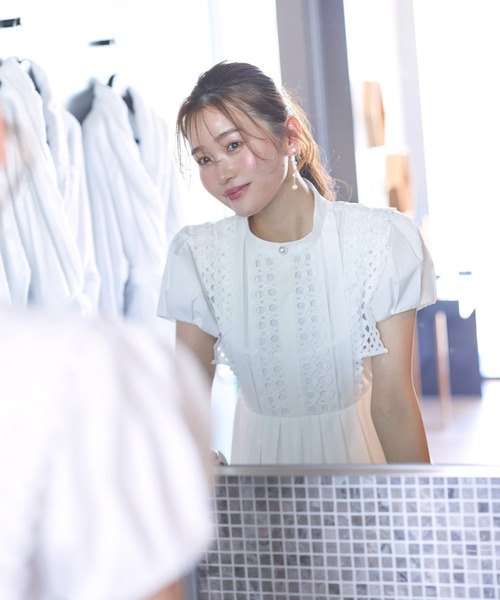 RUIRUE BOUTIQUE シャツワンピース 洗える ｜ スタンドカラー