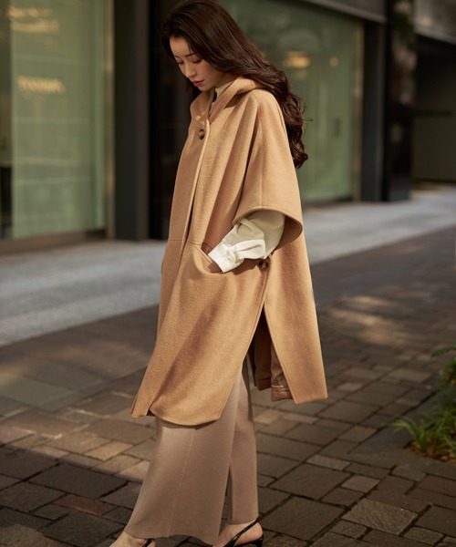 emiriawiz（エミリアウィズ） ポンチョ FREE キャメル レディース