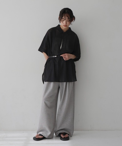tシャツ クロッシェレース オーバーシャツ レディース hellam tシャツ クロッシェレース オーバーシャツ レディース
