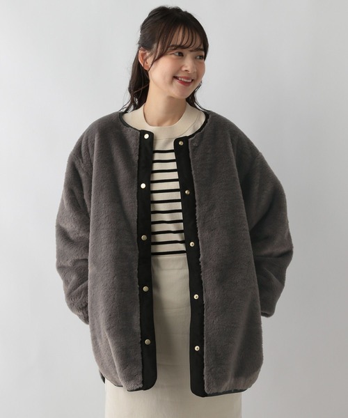 「GLOBAL WORK Smile Seed Store」 ジャケット MEDIUM ブラック レディース_画像4