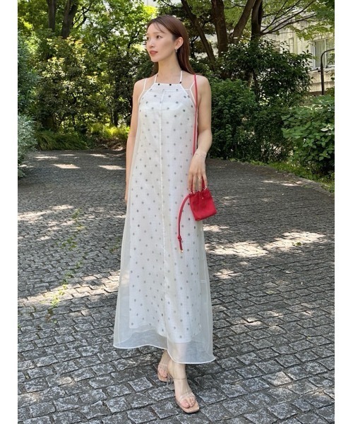 SNIDEL（スナイデル） ワンピース レイヤードプリントキャミワンピース