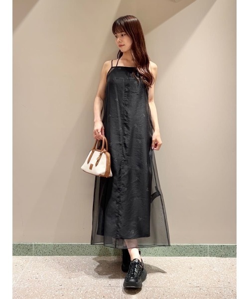 SNIDEL（スナイデル） ワンピース レイヤードプリントキャミワンピース