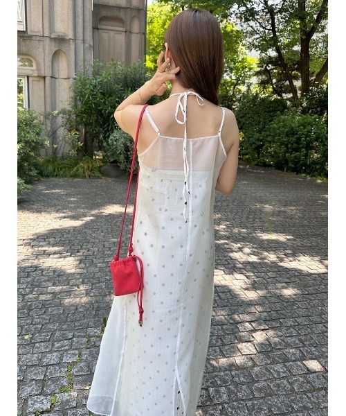 SNIDEL（スナイデル） ワンピース レイヤードプリントキャミワンピース