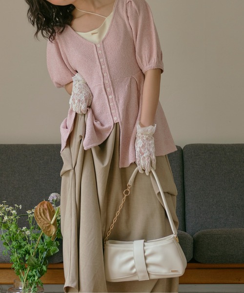 loin nuit ショルダーバッグ バッグ chain ribbon hand bag / チェーン