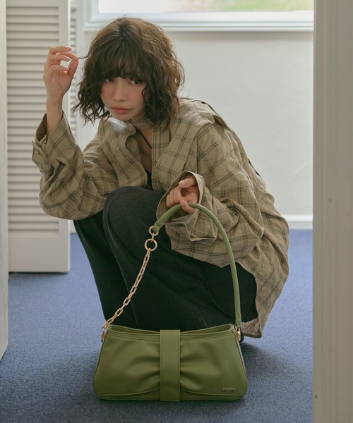loin nuit ショルダーバッグ バッグ chain ribbon hand bag / チェーン 