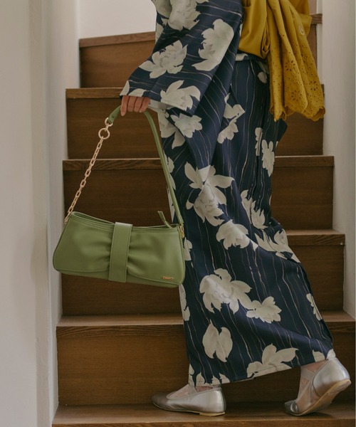 loin nuit ショルダーバッグ バッグ chain ribbon hand bag / チェーン 