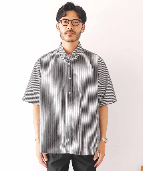 JIGGYS SHOP（ジギーズショップ） シャツ ビックシルエット ストライプ