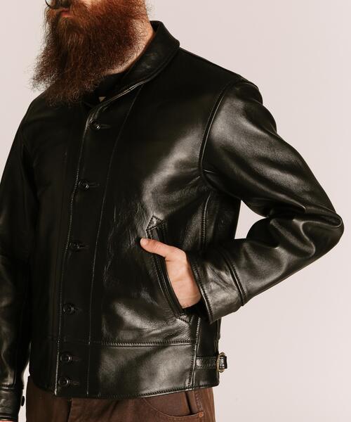 革ジャン ライダース Schott/ショット/230US COSSACK JACKET/レザー コサックジャケット メンズ レディースの画像
