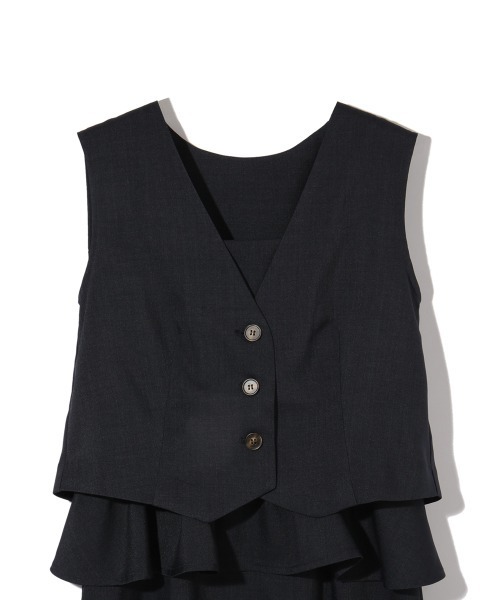 ketty（ケティ） ワンピース 麻調ライトツイルアンサンブル「手洗い