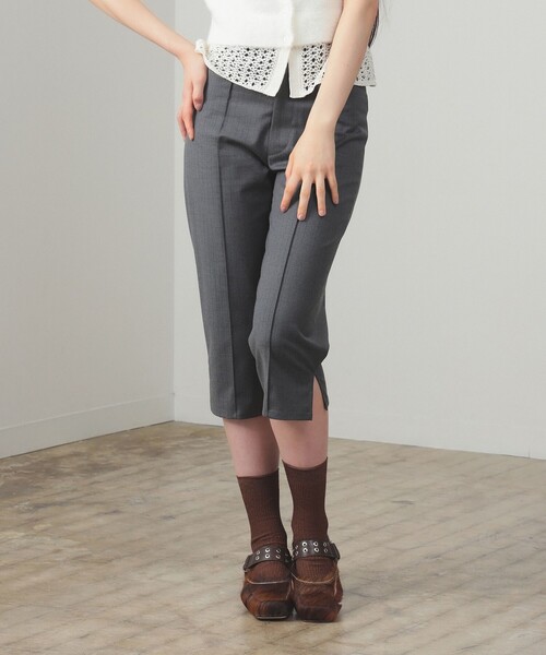 Rainbow Town レディース レースアップ レギンス シック パンク スキニーパンツ スリミングパンツ ジム カプリ S-XL US サイズ: Large カラー: ブラック Rainbow Town レディース レースアップ レギンス シック パンク