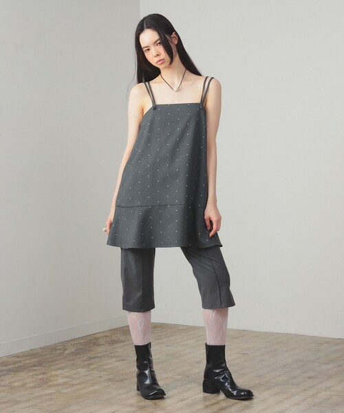 Ray BEAMS（レイ ビームス） パンツ ストレッチ カプリ パンツ