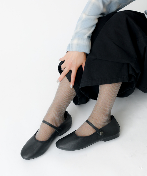 クラウン バレエシューズ パンプス 「CROWN / クラウン」STRAP COURT