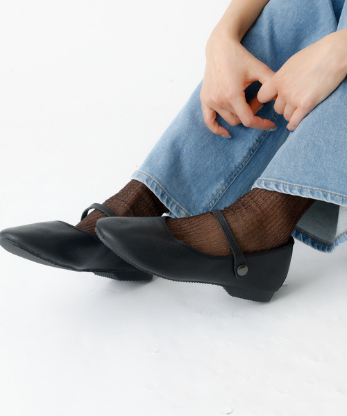 クラウン バレエシューズ パンプス 「CROWN / クラウン」STRAP COURT