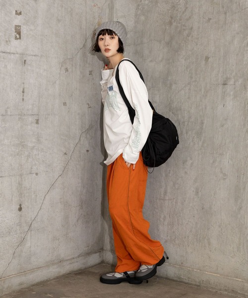 アンブロ別注ニコアンドの長袖ピステトップス 長袖Tシャツ