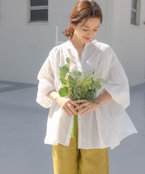 「URBAN RESEARCH DOORS」 長袖シャツ MEDIUM オフホワイト レディース