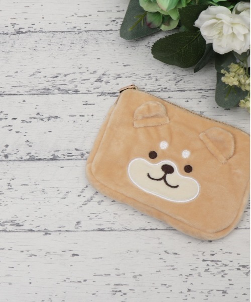 なないろ⭐︎✳︎ハンドメイド✳︎テディベア　ベージュ　ポーチ付きティッシュケース BACKYARD FAMILY（バックヤードファミリー） ポーチ ティッシュケース