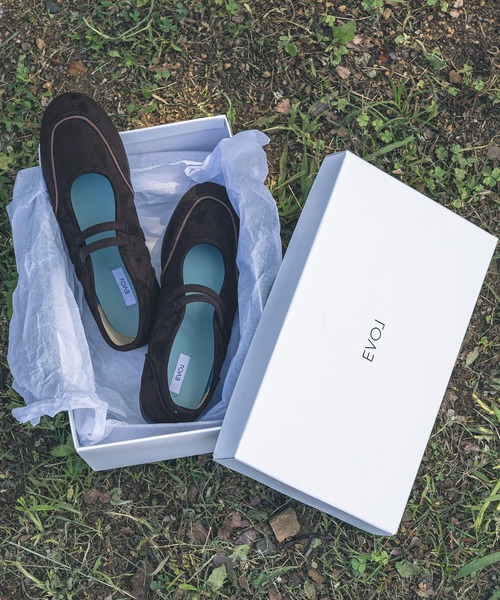 EVOL（イーボル） パンプス 「ふかふか・軽量」ダブルベルトラウンド