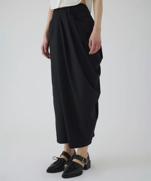 RIM.ARK ロング スカート 「RIM.ARK/リムアーク」Cut drape SK/カット