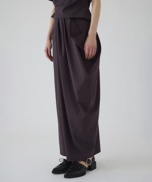 RIM.ARK スカート 「RIM.ARK/リムアーク」Cut drape SK/カットドレープ