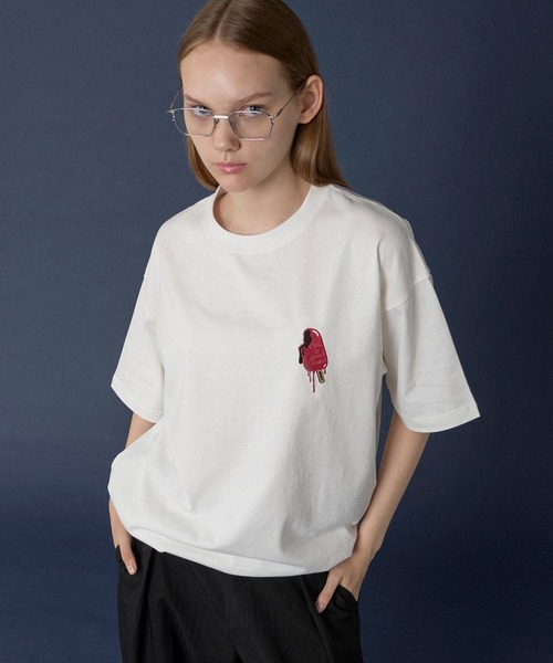 ✨23SS/新品未使用✨セオリー Tシャツ LARGE TEE LOGO 胸ロゴ ONCILY（オンシェリー） tシャツ 「SUMMER SPECIAL ITEM」ICE LOGO T