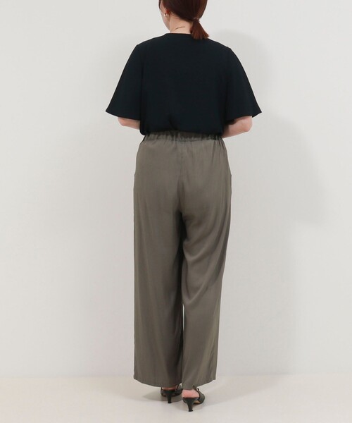 NOLLEY'S LIGHT（ノーリーズライト） パンツ 割繊ツイルイージーワイド