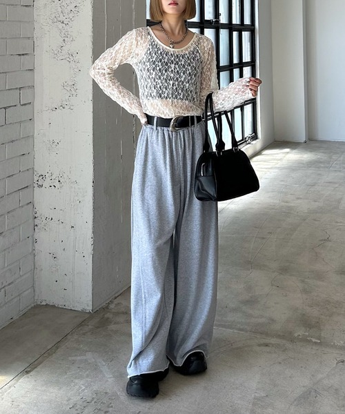 PAGEBOY（ページボーイ） tシャツ カットレースメローロングスリーブ