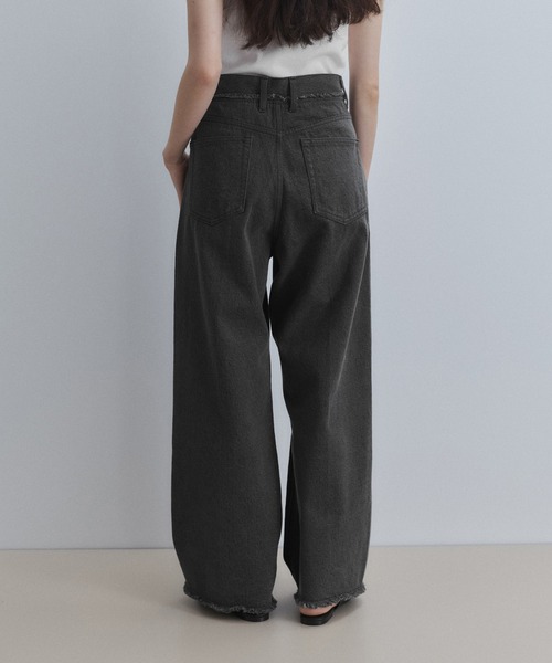 ADAM ET ROPE'（アダムエロペ） パンツ 「WEB限定」イレギュラーヘム