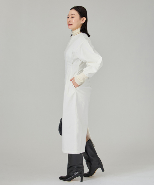 【新品未使用】ヴェルメイユパーイエナ　ウエストシェイプ　デニム ワンピース 新品未使用】ヴェルメイユパーイエナ ウエストシェイプ デニム ワンピース