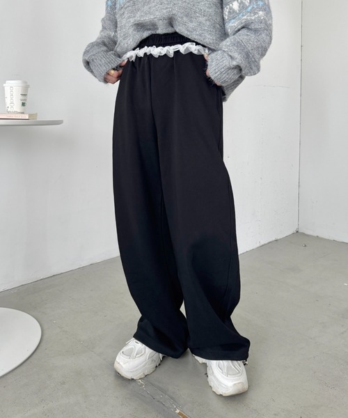 SOLLON.（ソルロン） ワイドパンツ スウェットパンツ ジャージ