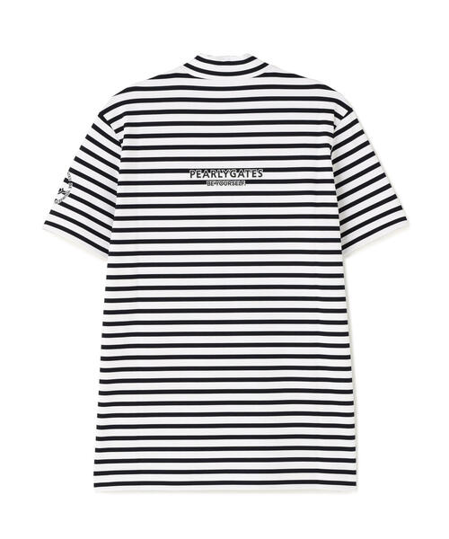 タグ付け未使用 価格3,5万円●PEARLY GATES 半袖 メンズ XL相当 PEARLY GATES tシャツ 「PEARLY GATES」ボーダー柄 PG is